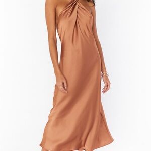 Show Me Your Mumu - Jasmine Halter Midi in Copper Luxe